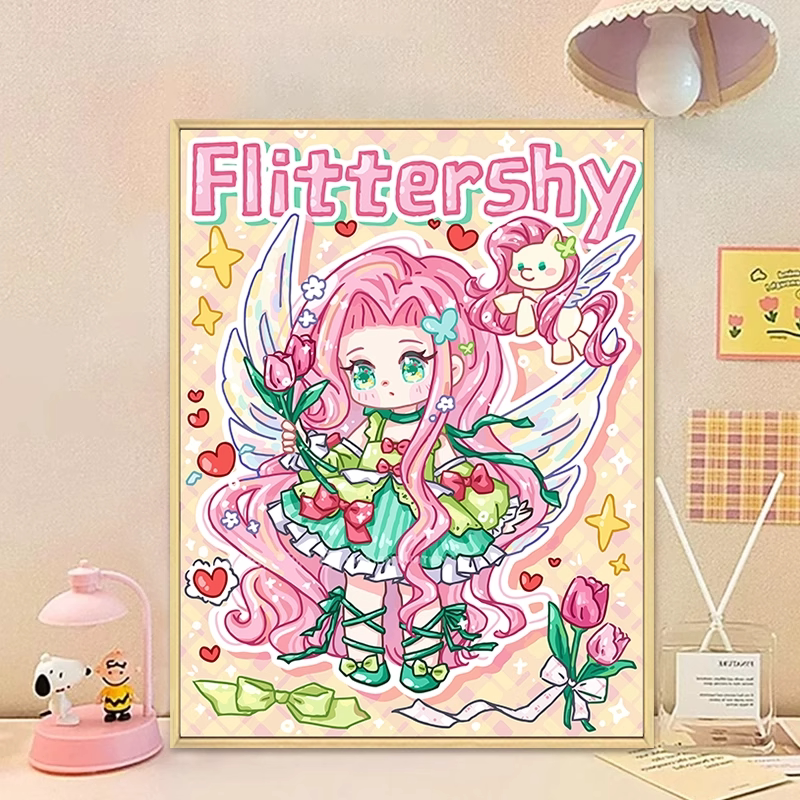 小马宝莉数字油画手工diy画画