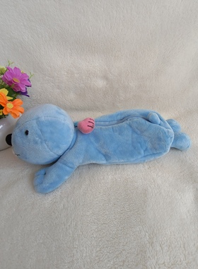 韩国bonobono海豹毛绒笔袋礼物毛绒玩具笔袋学生笔袋化妆袋收纳袋