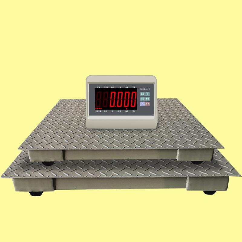 电子地磅秤1000kg带RS232端口连电脑信号输出平台秤1-3吨电子地秤