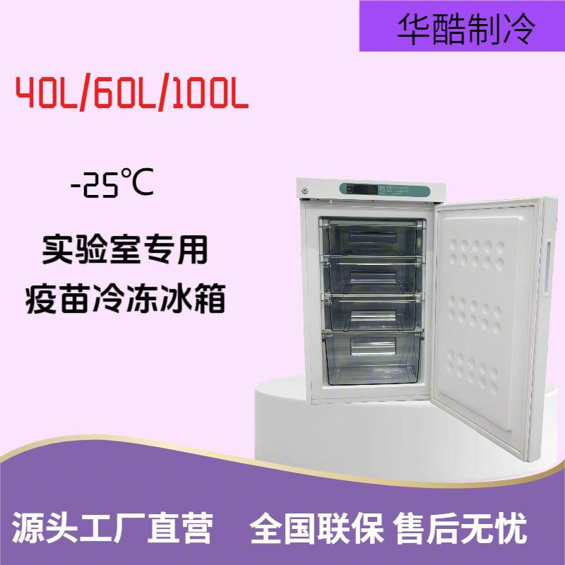 100L-25度抽屉冷冻柜疫苗冷冻储存冰箱桌面品冰箱源头工厂直发