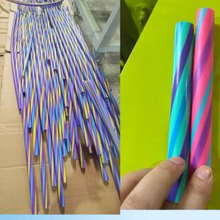 挤出机厂家高精度高圆度三色螺旋管三色呼拉圈挤出机