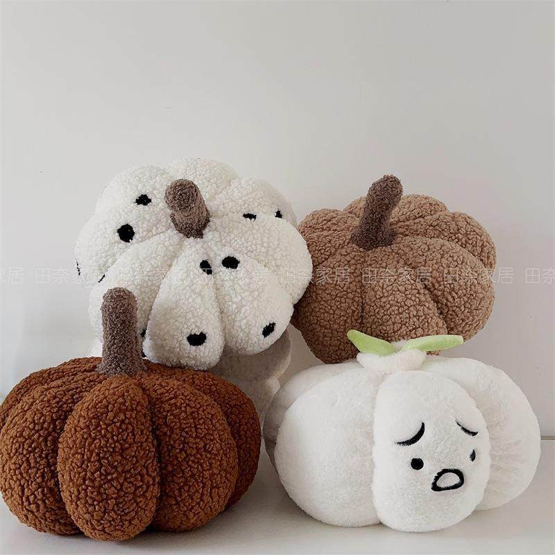 新款直销北欧南瓜抱枕ins客厅沙发毛绒靠垫网红花朵大蒜床上靠枕,居家布艺,抱枕被,淘宝优惠券,粉丝福利购,淘宝优惠卷
