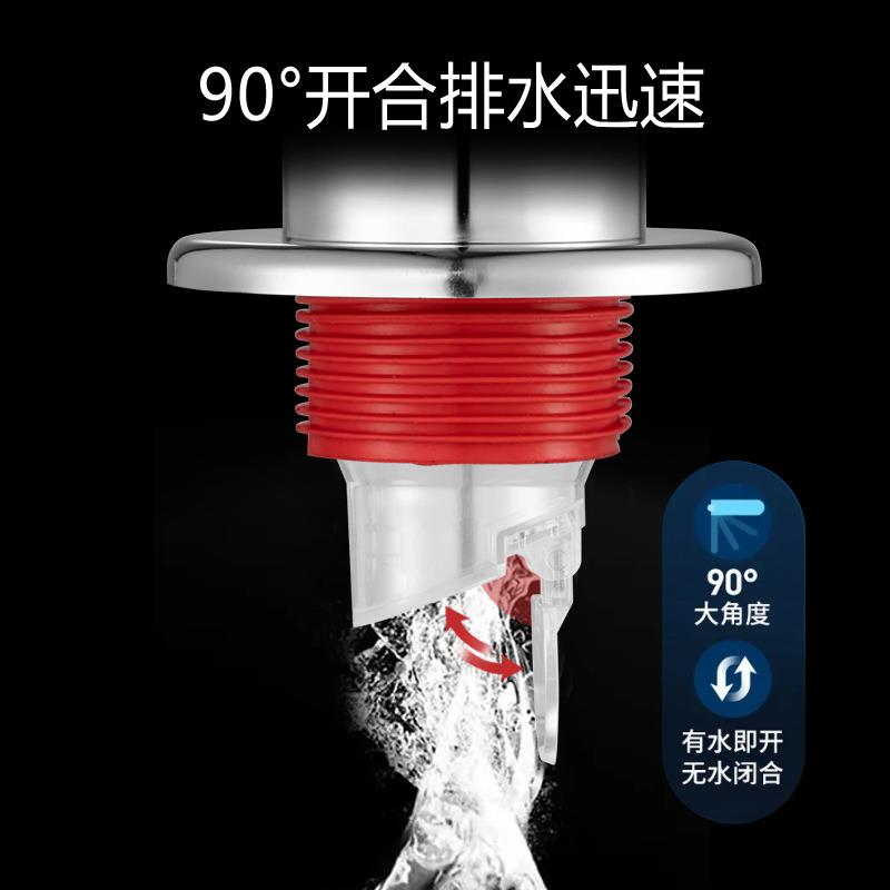 新款直销防臭下水管防返臭神器反道硅胶盖洗衣机菜盆厨房75密封塞