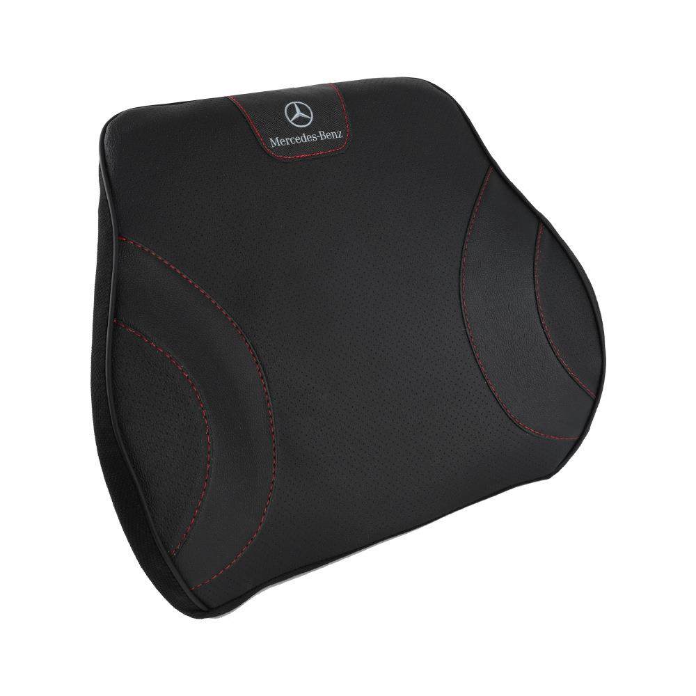 直销新款车标LOGO汽车记忆棉头枕腰靠靠枕透气舒适柔软车载护颈枕