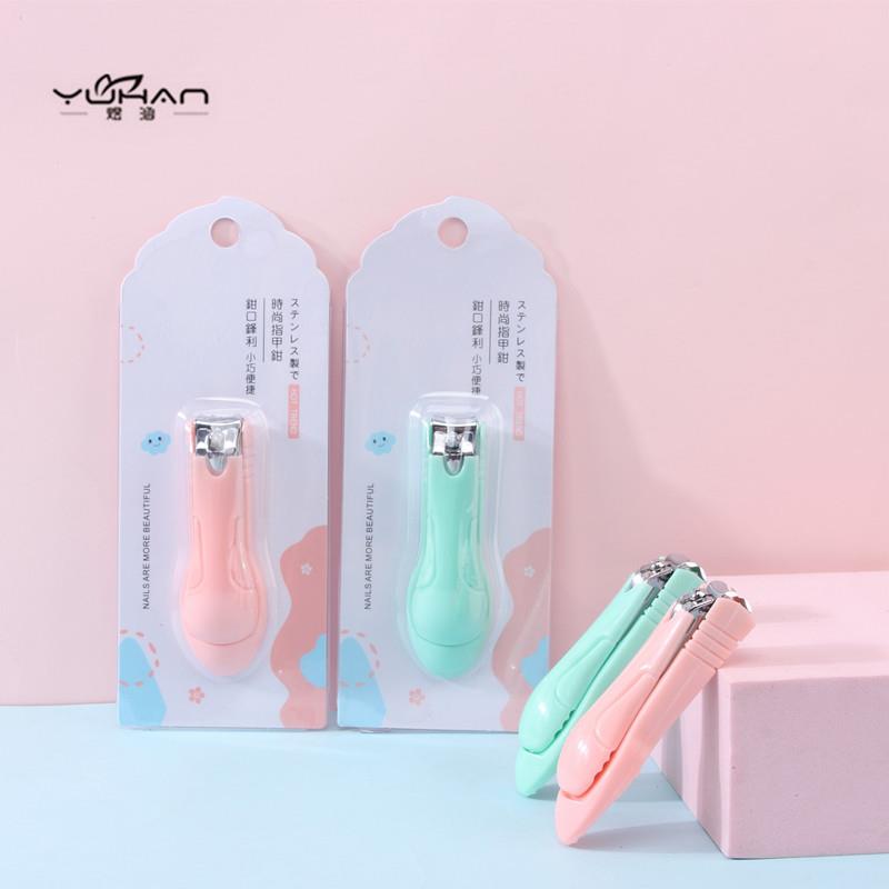新款直销卡通指甲刀单个防飞溅修甲工具不锈钢指甲钳好物指甲剪便