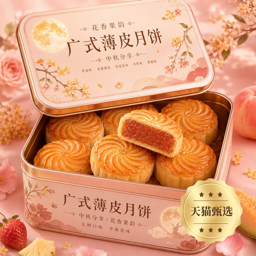 老经典！广式水果味月饼