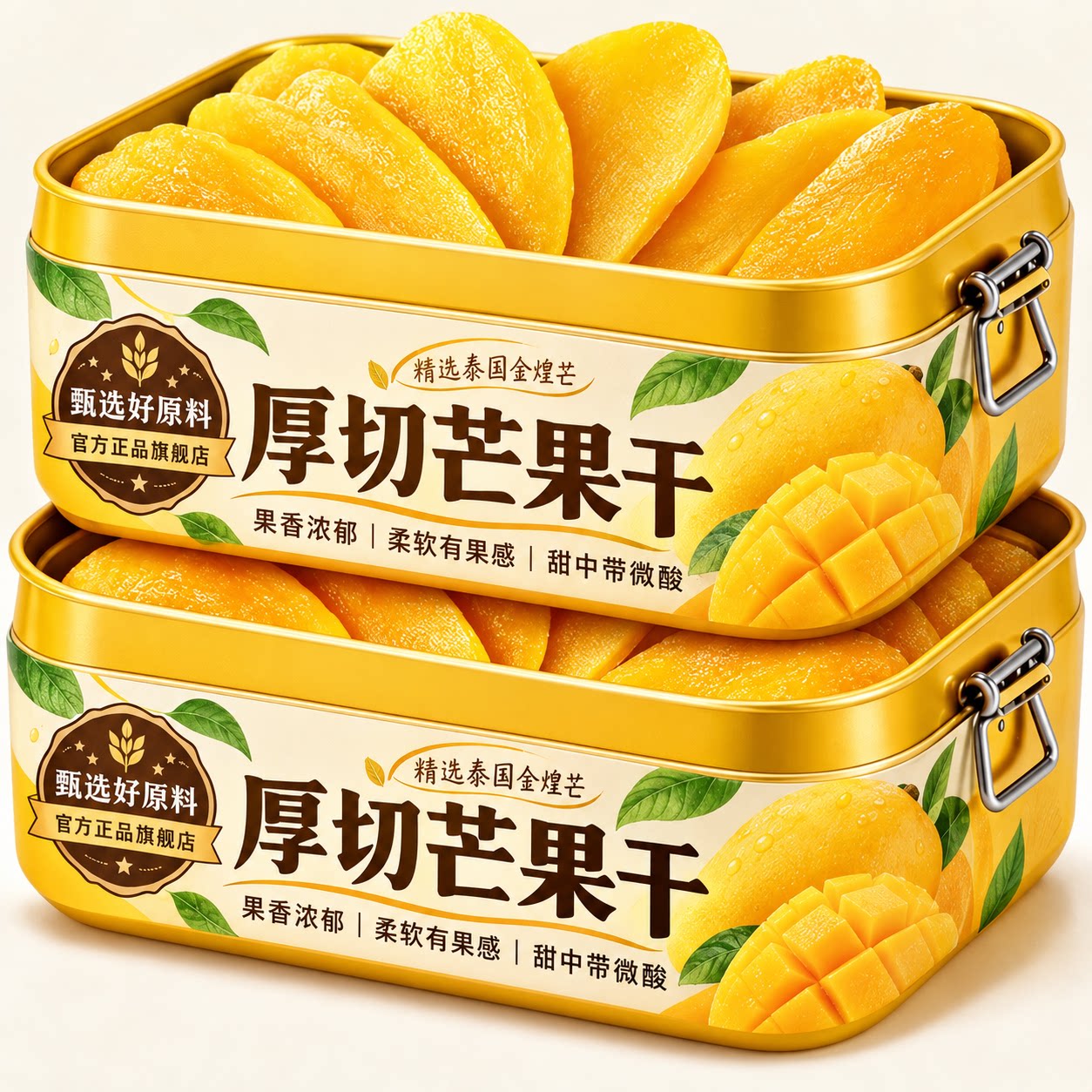厚切芒果干水果干蜜饯果脯网红休闲零食小吃好吃源头新鲜果脯追剧