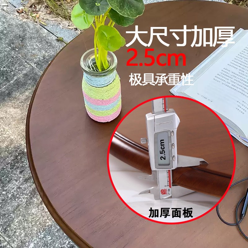 全实木餐桌转盘麻将桌台面大圆桌家用饭桌面板1.8米加厚旋转圆盘