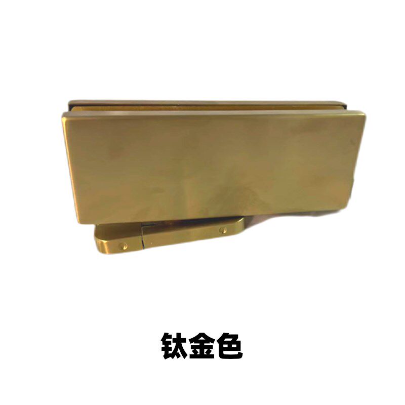 免挖孔地弹簧无框玻璃门免开槽地弹簧90度定位隐藏式地簧黑色钛金