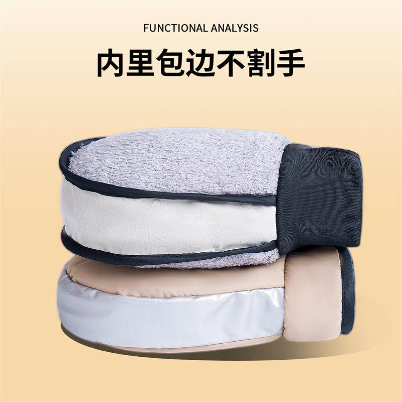 自行车保暖把套带防水罩防风防寒冬季学生上学山地车加绒棉车把套