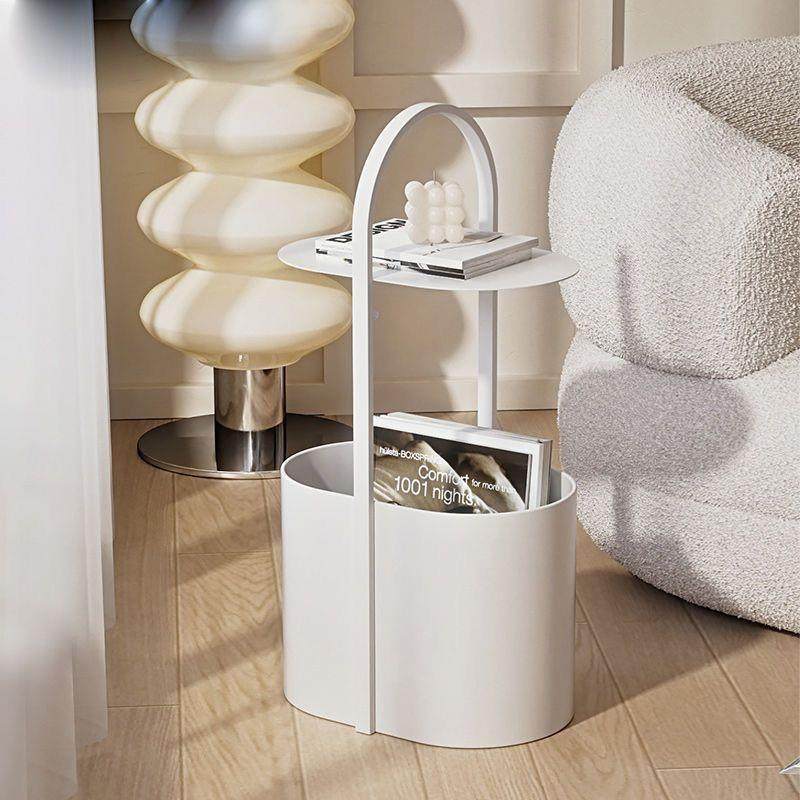 现代圆桌简约床头柜收纳移动阳台沙发茶几创意置物架客厅网红卧室,3C数码配件,USB灯,淘宝优惠券,粉丝福利购,淘宝优惠卷