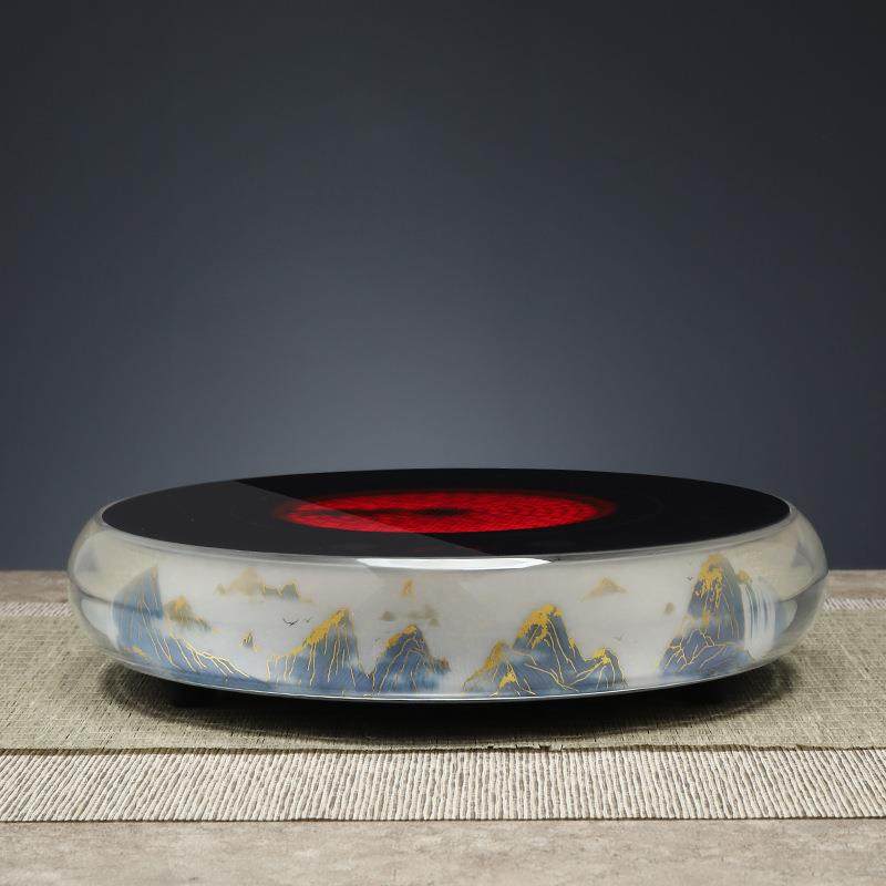 玉玊轩水晶带灯光电陶炉云雾山峦内烫金电陶炉迷你超薄家用电陶炉,3C数码配件,USB灯,淘宝优惠券,粉丝福利购,淘宝优惠卷