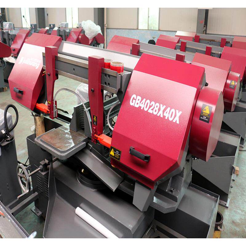 锯力煌锯床gb4028x旋转卧式金属带锯床金属下料机 切管机角度切割
