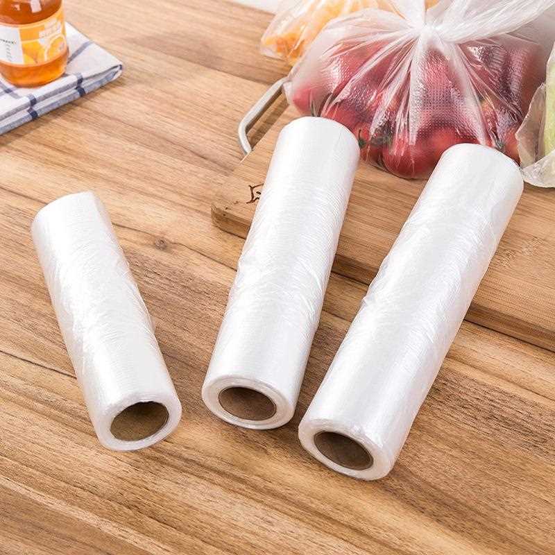直销新款背心式食品保鲜袋家用卷装点断式大中小号食品袋水果袋手