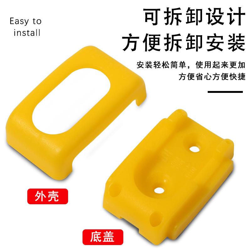 直销新款铝合金椭圆管法兰座衣柜挂衣杆固定座蛋形圆形毛巾杆底座