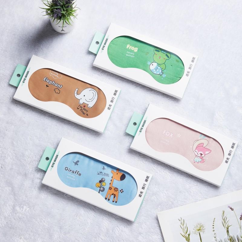 直销新款冰敷遮光眼罩睡眠学生成人可爱卡通午休睡觉热敷眼罩男士