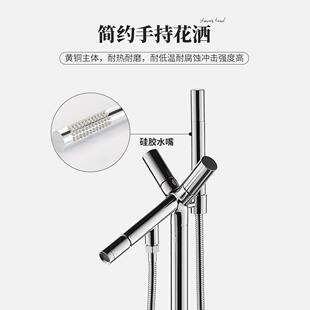 直销新款浴缸水龙头 羊角落地式浴缸龙头 独立式落地龙仿古水龙