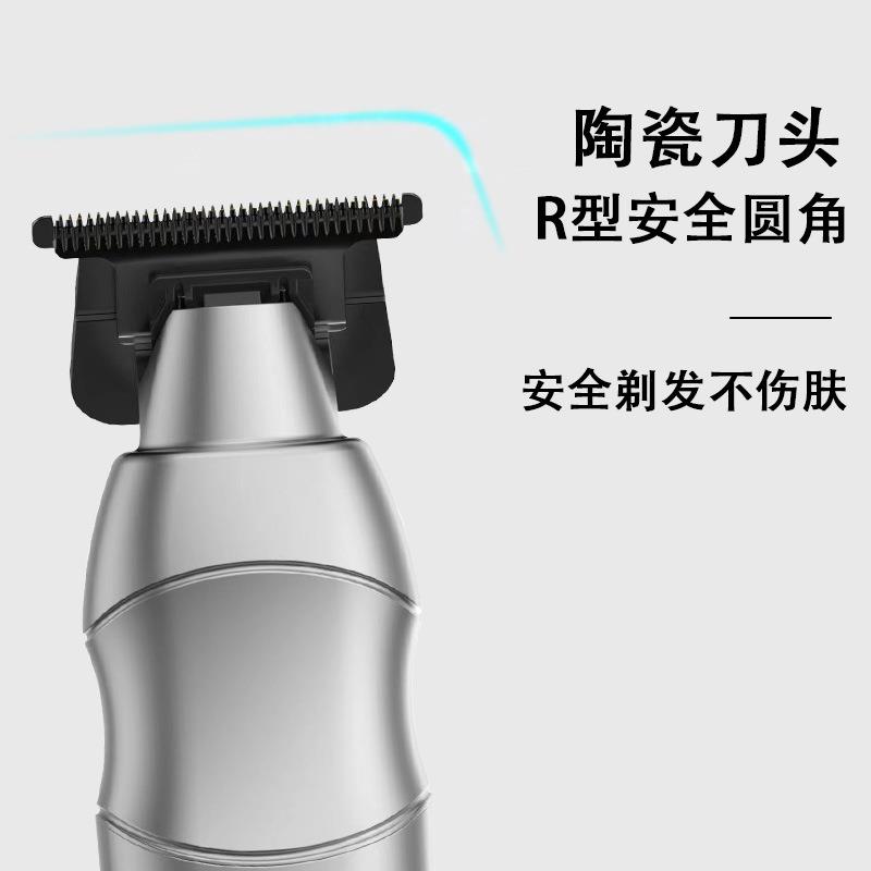 新款直销跨境新款电动推剪理发器发廊家用陶瓷电推子油头电推剪充