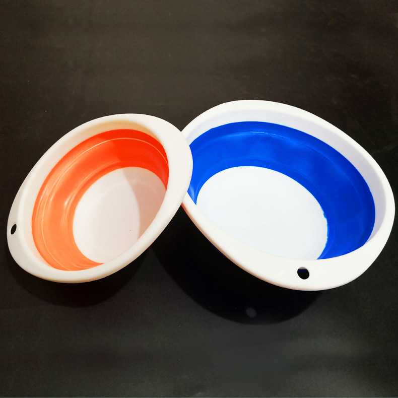 新款直销饵料盆开饵盆三件套钓鱼散炮拉饵盘鱼食盆鱼饵折叠拌和饵