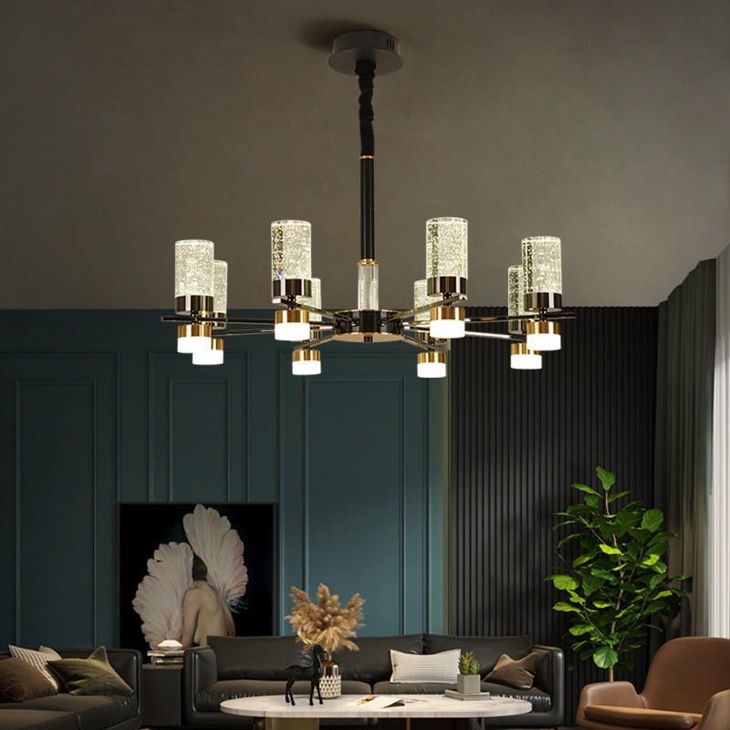 直销新款新款气泡水晶灯客厅吊灯大厅主灯卧室餐厅简约现代轻臂发