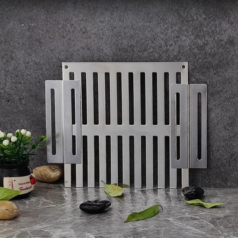 直销新款不锈钢地漏拆卸篦子天台侧墙面排水防鼠网格活动抽拉防老