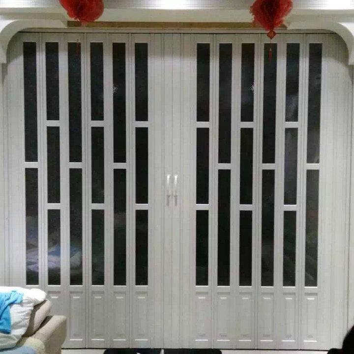 直销新款PVC铝合金折叠门厨房推拉门隔断客厅卫生间阳台房间简易