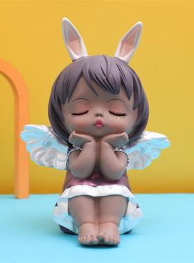 直销新款2022安妮宝贝昼夜天使卡通存钱罐大容量硬币收纳学生礼品