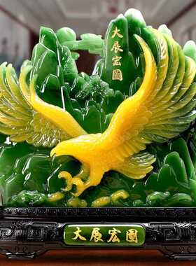 直销新款马到成功仿玉马摆件寿山石办公室书房家居饰品工艺品乔迁