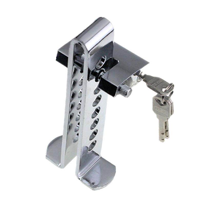 直销新款汽车油门刹车踏板锁离合器锁方向盘防盗锁8孔精钢插销锁,汽车零部件/养护/美容/维保,车轮锁/车位锁,淘宝优惠券,粉丝福利购,淘宝优惠卷