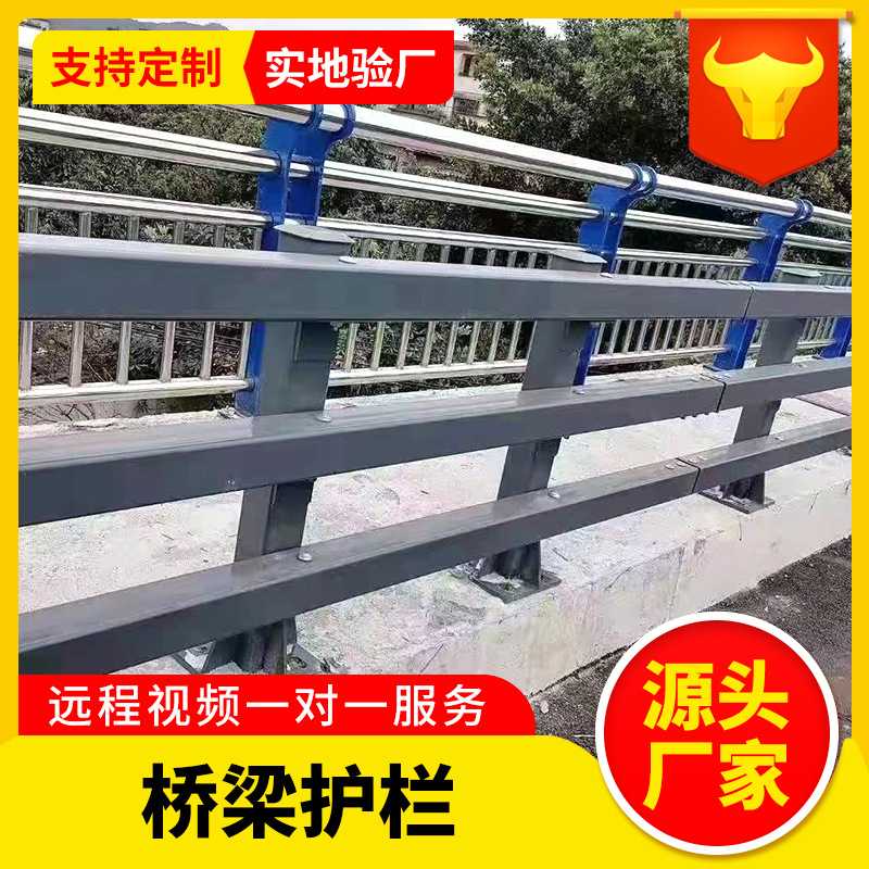 新款直销桥梁护栏河道景观桥边防护栏天桥马路隔离跨海大桥不锈钢