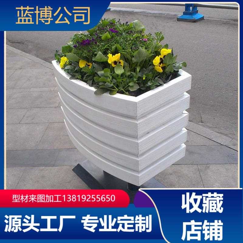 直销新款户外pvc发泡花箱链条广场售楼部商业街隔断花槽花架广场