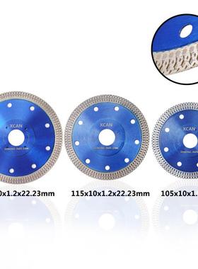 直销新款105/115/125mm 热压碰焊网波金刚石切割片 蓝色热压片锯