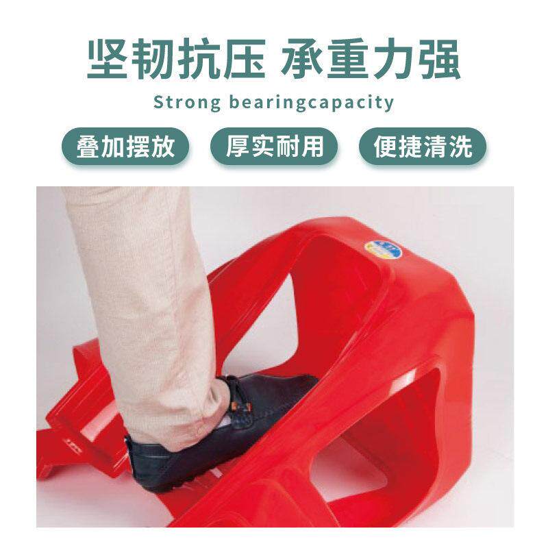 新款直销北欧简约凳子家用磨砂加厚塑料凳客厅成人长方形防滑塑料