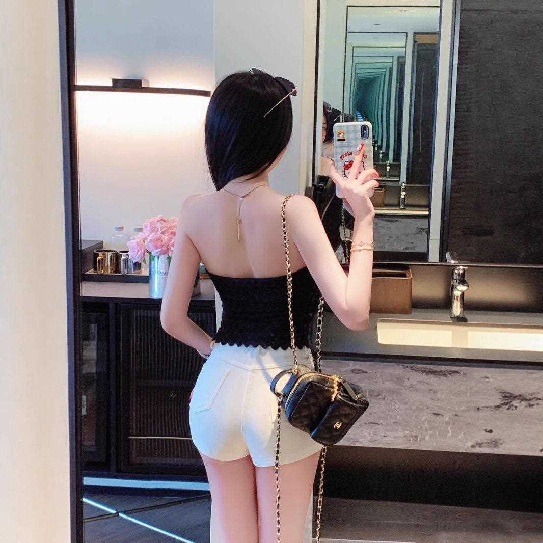 新款直销纯欲辣妹蕾丝流苏抹胸背心女带胸垫防掉无肩带美背内衣设