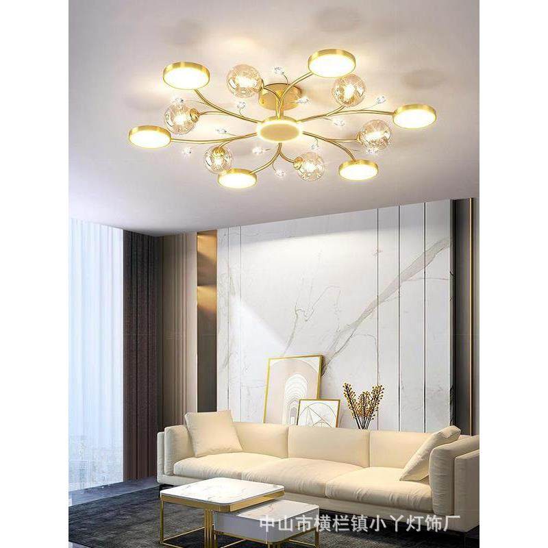 直销新款客厅吊灯2022年新款网红吸顶水晶灯北欧简约卧室灯具组合,家装灯饰光源,智能吊灯,淘宝优惠券,粉丝福利购,淘宝优惠卷