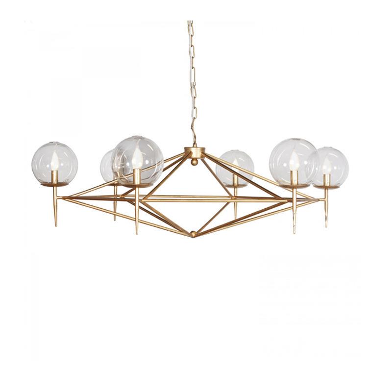 直销新款后现代个性吊灯欧式创意装饰设计师样板房客厅卧室餐厅玻