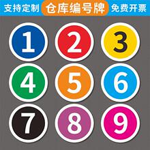 数字标识牌仓库编号牌门牌工厂车间仓库物业单元楼栋牌123456789