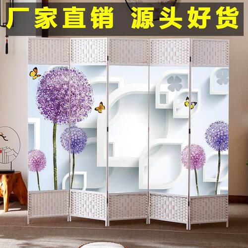 屏风隔断客厅折叠移动卧室玄关遮挡简约现代简易办公室折屏背景墙