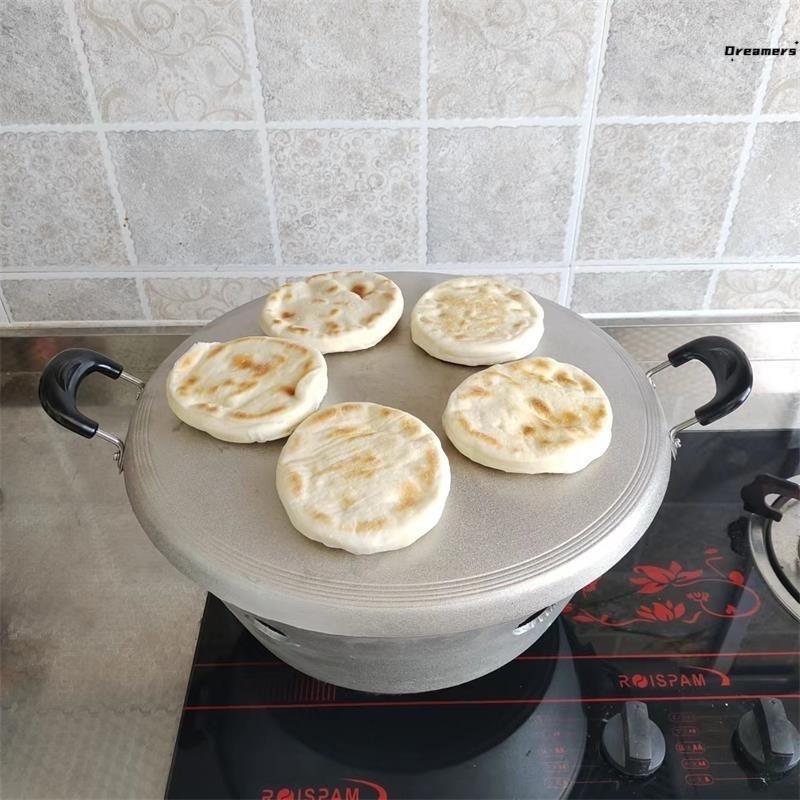 传统老式烧饼锅盔专用炉子家用商用锅煎烤一体烤饼炉具纯铝厂家