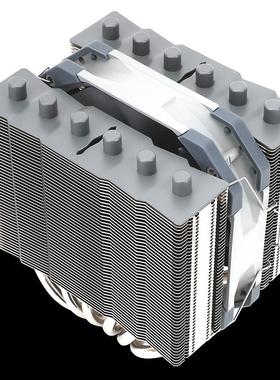 利民 SS135银魂CPU风冷散热器135高度AGHP6热管双塔回流焊金属顶