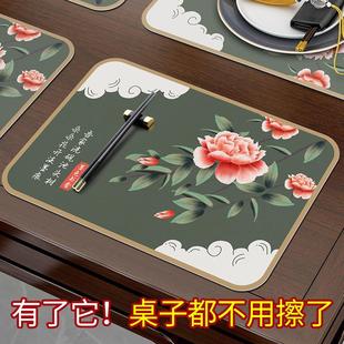 Q弹硅胶防烫垫餐垫免洗复古中国花瓶垫子烟灰缸垫茶具茶点餐盘垫