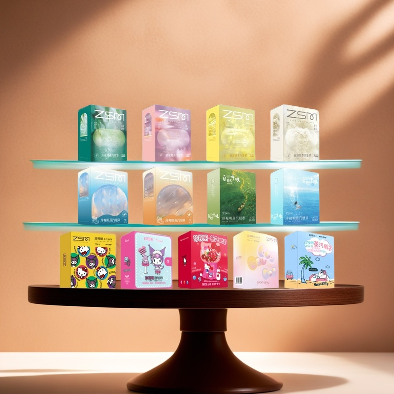 正品珍视明卡通文艺蒸汽眼罩集合可朔源午休睡觉前旅途疲劳缓解