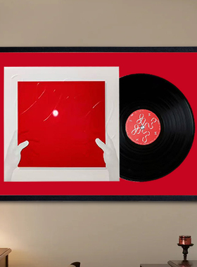 肖展黑胶唱片收藏相框12寸10寸张艺兴开天画胶裱存展示架Cd