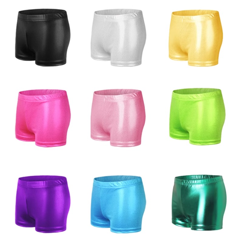 儿童烫金平角裤大小童三分短裤