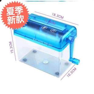手动H机小型办公家用q手摇桌a6碎纸面条用碎纸机状迷你