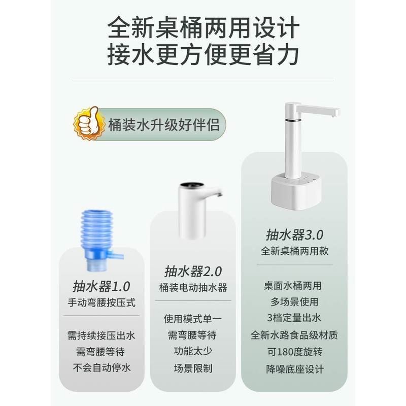 抽水器电动桶装水家用桌面上水器自动出水饮水机泵纯净水取水吸水