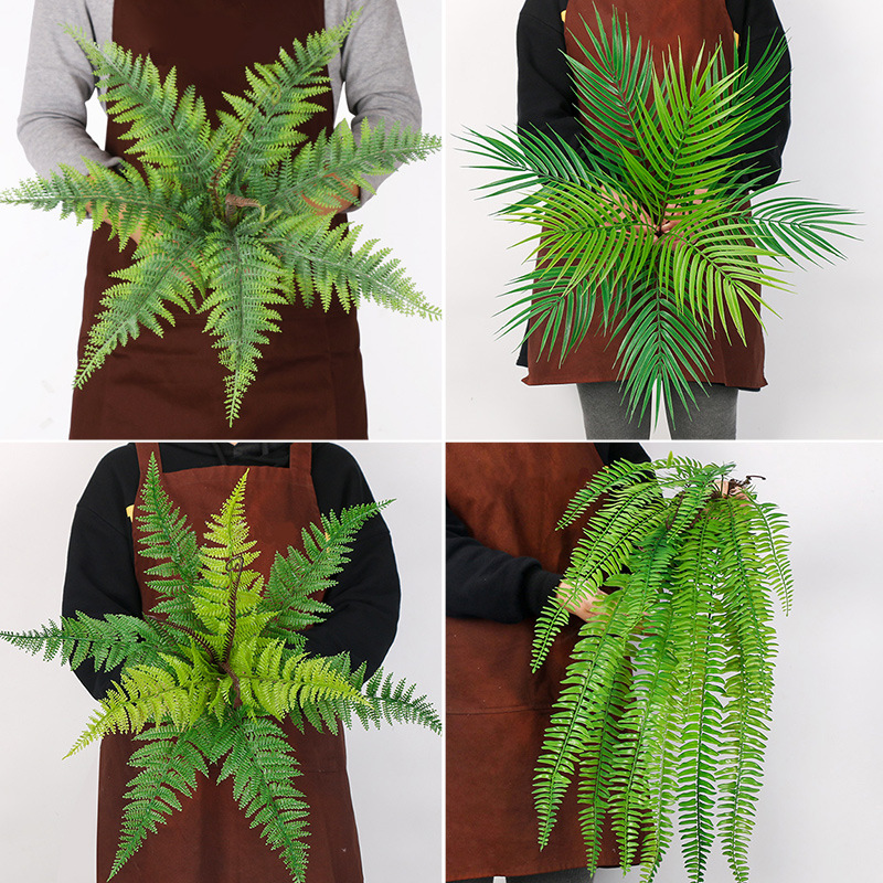 仿真植物墙配饰绿植墙配件波斯搭配草装饰背景墙仿真波斯草线蕨草