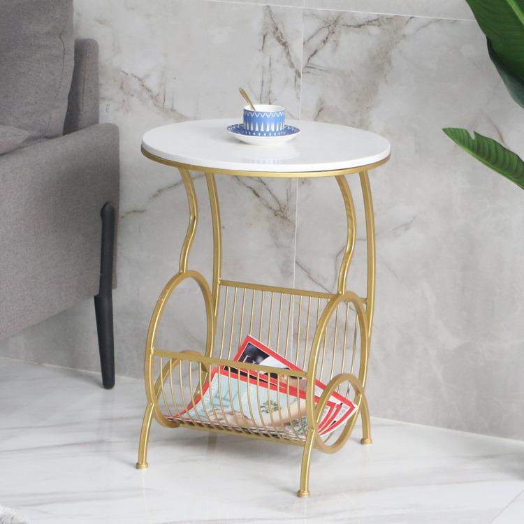 北欧现代沙发小边几角几简约卧室客厅边桌边柜大理石轻奢床头桌子