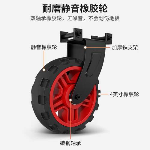 手拉车全折叠平板车小推车万向轮拖车家用拉货小车静音手新款