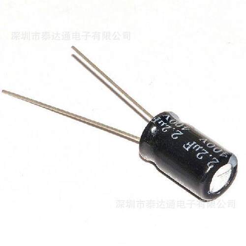 400V2.2UF6*12直插电解电容8*12充电器